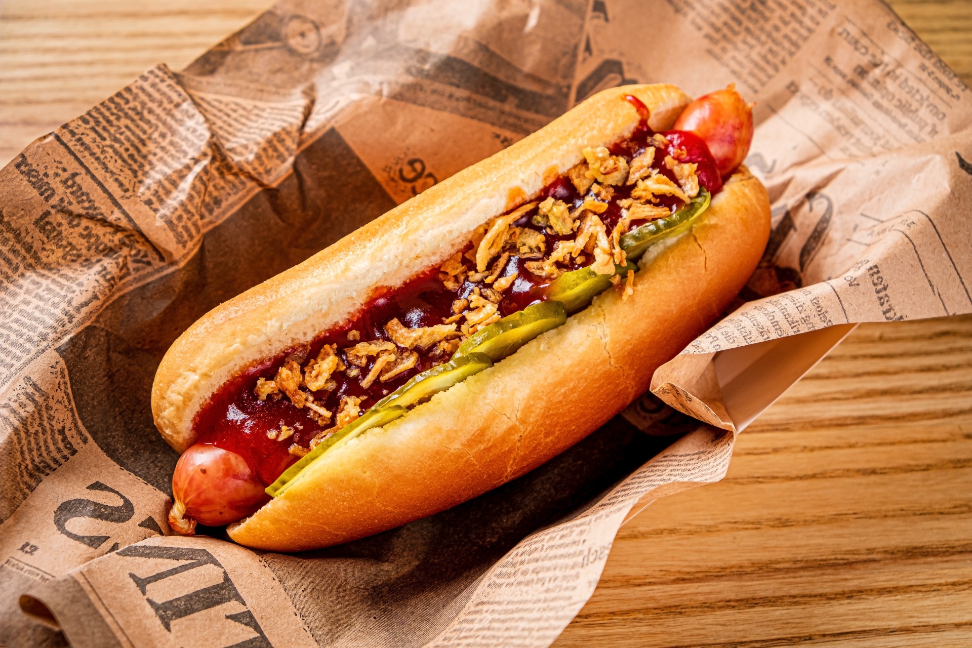 lekkere hotdog met broodje